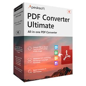 Vous Avez Install Apeaksoft Pdf Converter Ultimate Avec Succ S