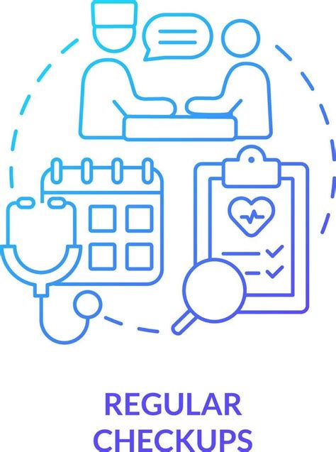 Regular Checkup Blue Gradient Concept Icon Doctor Appointment Chronic