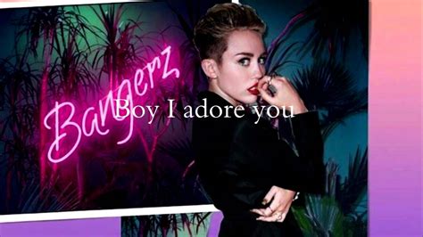 Miley Cyrus Adore You Lyrics YouTube