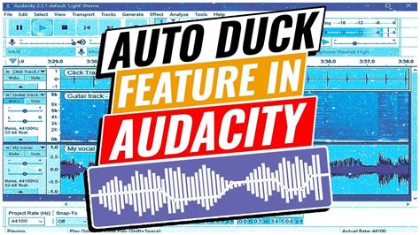 How To Use Auto Duck In Audacity Youtube