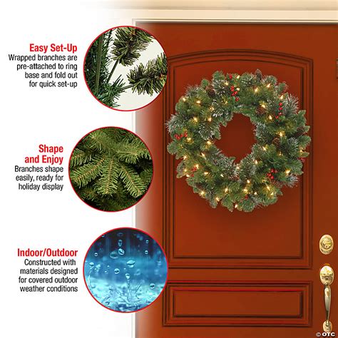 National Tree Company 30 Pre Lit Artificial Christmas Wreath