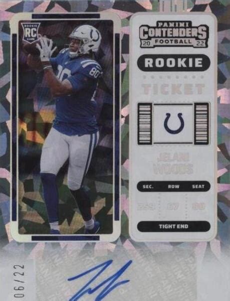 Panini Contenders Rookie Ticket Cracked Ice Ticket Jelani