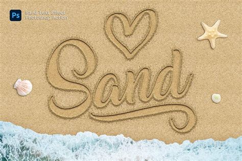 Sand Effect Photoshop Action - Design Cuts