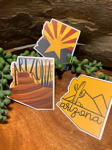 Arizona State Flag Vinyl Sticker – MangoandBean