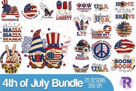 4th Of July Sublimation Bundle Bundle · Creative Fabrica