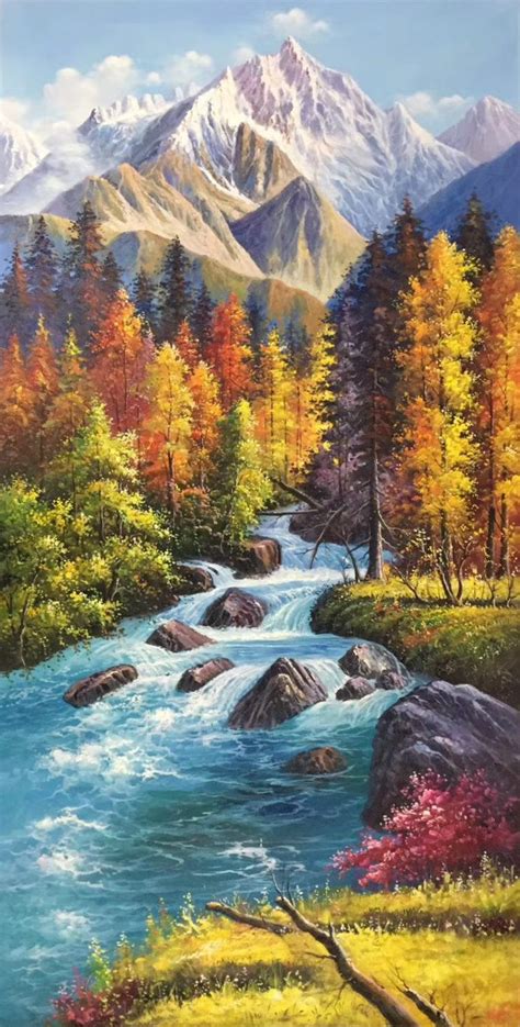 4621 best PAINTINGS-Mountains and streams images on Pinterest ...