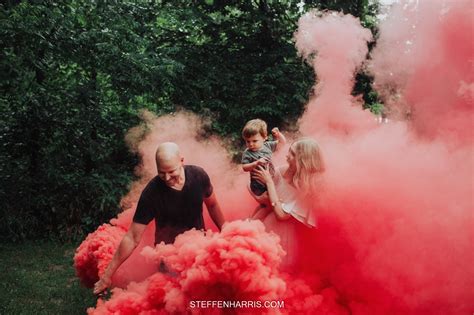 Gender Reveal with Smoke - Steffen Harris Photography