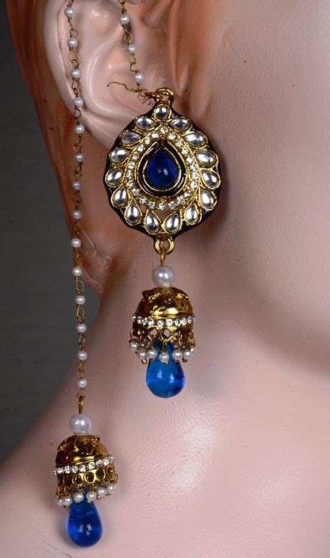 Kashmiri Earrings Exclusive Stone Studded Kundan Earrings