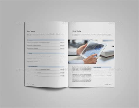 clean proposal project template print templates graphicriver