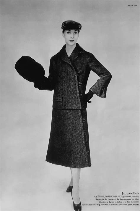 Jacques Fath Collection Haute Couture Automne Hiver 1955 56 Jacques