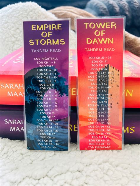 Throne Of Glass Tandem Read Bookmark Double Sided Tog Book Mark Tandem