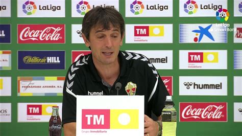 Rueda De Prensa De Pacheta Tras El Elche Cf Vs Cf Fuenlabrada