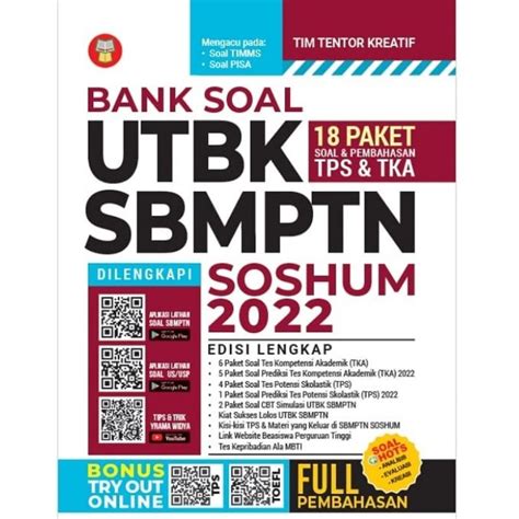 Jual Buku Bank Soal Utbk Sbmptn Soshum 2022 Yrama Widya Shopee Indonesia