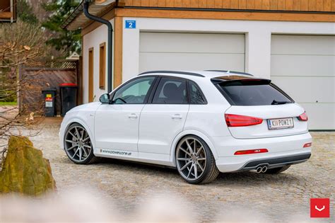 White Audi Q3 Beautified By Aftermarket Parts