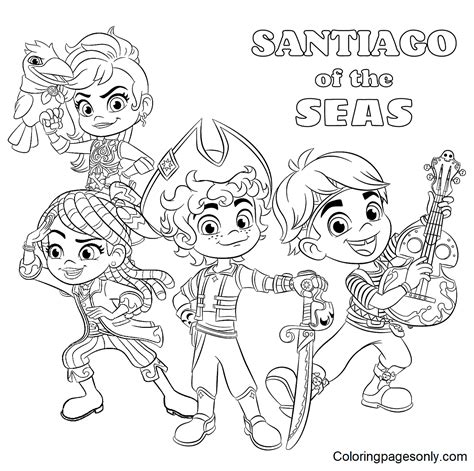 Santiago of the Seas Coloring Pages Printable for Free Download