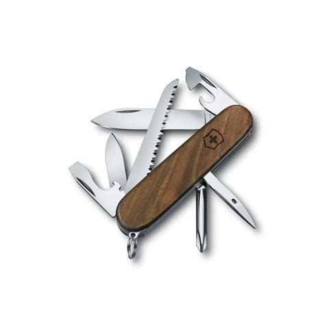 Victorinox Hiker Walnut Wood 91mm Knife Camp And Climb