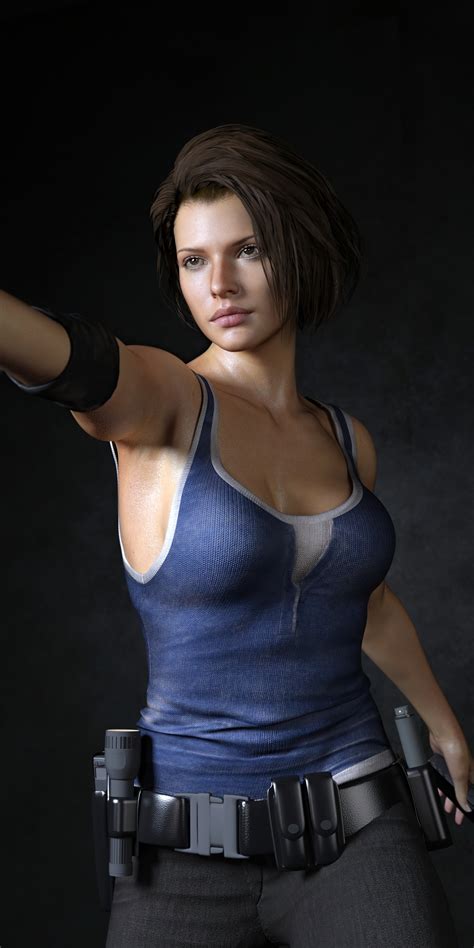 1080x2160 Jill Valentine Cgi Art 4k One Plus 5t Honor 7x Honor View 10