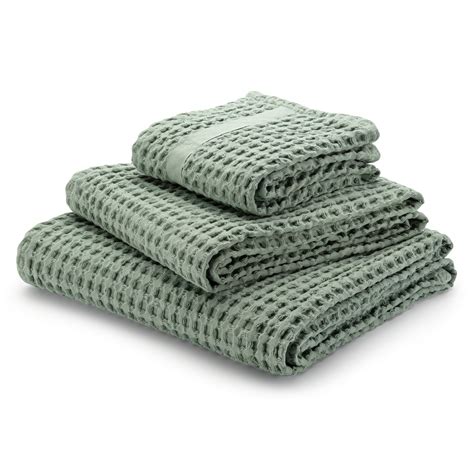 Towel Waffle Piqué Mint Face Towel Manufactum