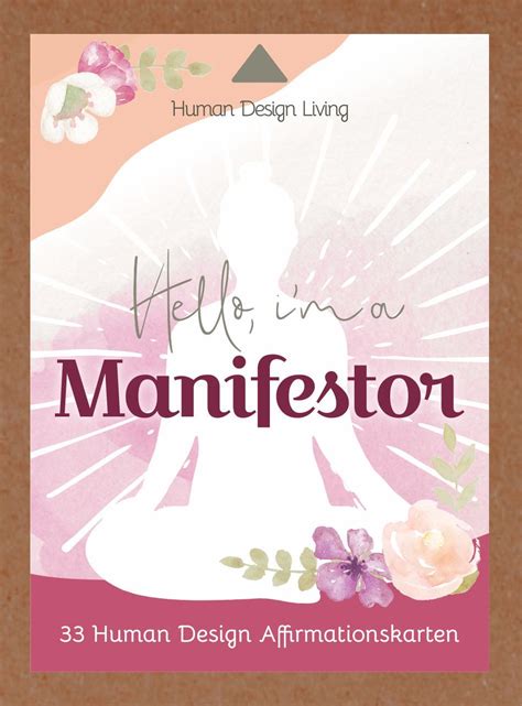 Manifestor Affirmation Cards Human Design Deck Etsy Karten Mit