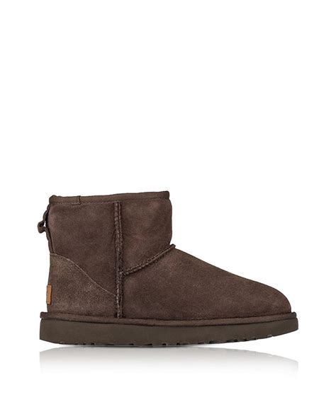 Ugg Suede Chocolate Classic Mini Ii Boots In Dark Brown Brown Lyst