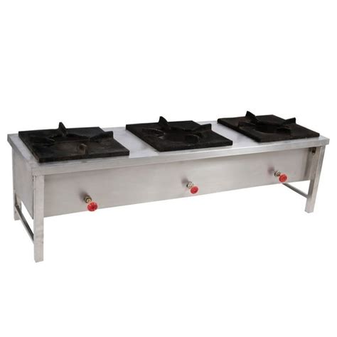 Stainless Steel Three Burner Bhatti Number Of Burners 3 Size 72