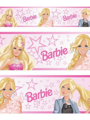 Adesivo Decorativo Border Infantil Barbie Mod Elo