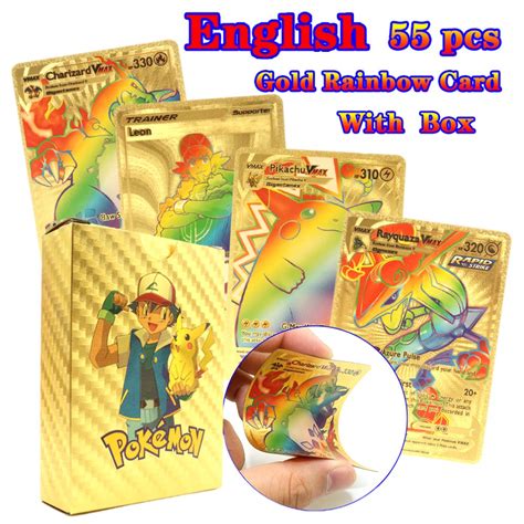 P S Cartas De Pok Mon Charizard Prata Ouro Preto Vers O Em Ingl S