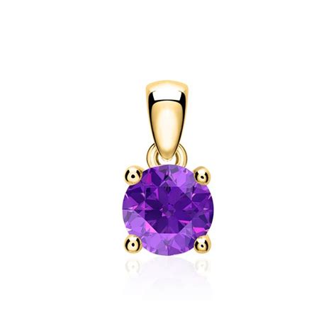 Brilladia Gems Kettenanh Nger Aus Kar Tigem Gold Mit Amethyst