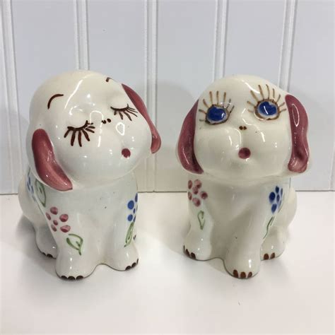 Vintage 1940s Block Pottery California Ceramic Dog Puppies Etsy