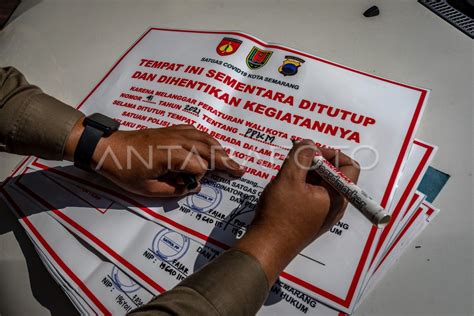 Penegakkan Ppkm Darurat Di Kota Semarang Antara Foto