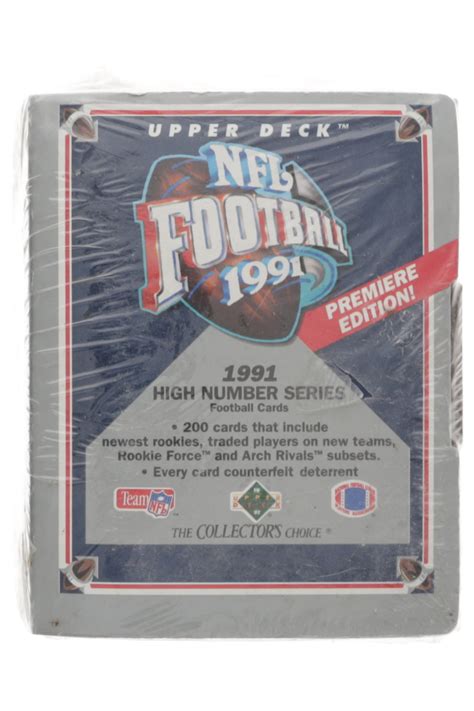 1991 Upper Deck Football Premiere Edition High Number Series Box Of