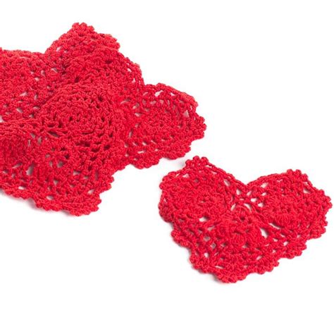 Red Heart Crocheted Doilies Crochet And Lace Doilies Home Decor