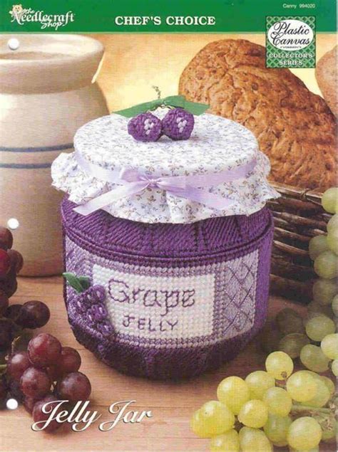 Jelly Jar 14 Plastic Canvas Crafts Plastic Canvas Patterns Plastic