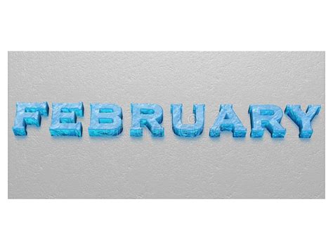 Calendar Header for Winter Month February Stock Illustration ...