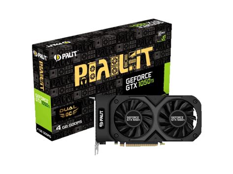 Palit GeForce GTX 1050 Ti DUAL OC 4GB GDDR5 - Karty graficzne NVIDIA ...