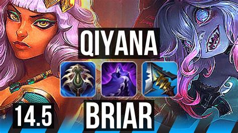 QIYANA Vs BRIAR MID 12 1 7 900 Games Rank 9 Qiyana Dominating