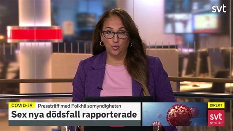 Nyheter Direkt Folkhälsomyndigheten Håller Pressträff Svt Play