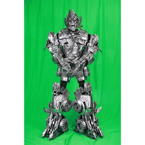 Dancing Realistic Robot Costume Suit Unisex Wearable Robot Mascot With Led Lights For Business