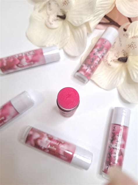 Tinted Lip Balm Raspberry Scented Lip Balm Handmade Lip Balm Vegan Lip Balm Etsy