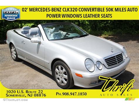 Brilliant Silver Metallic Mercedes Benz Clk Cabriolet