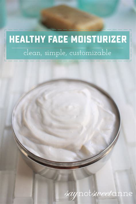 Clean And Healthy Diy Facial Moisturizer