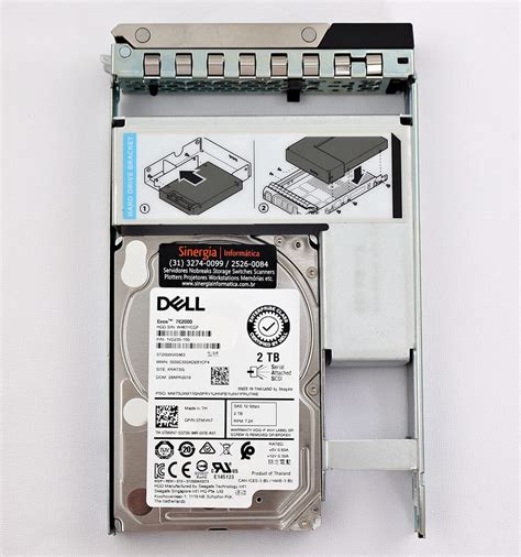 400 ATJX HD Dell 2TB SAS 12 Gbps 7 2K RPM LFF 3 5 Para Servidor Para