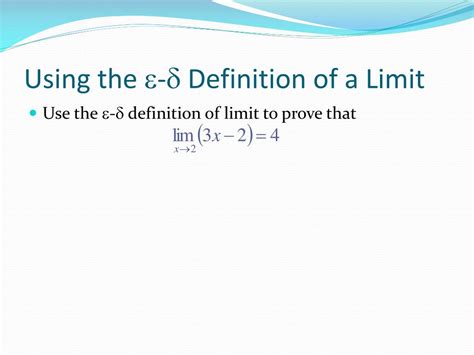 formal definition  limits powerpoint