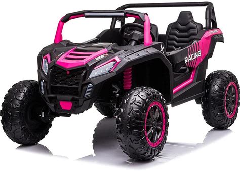 Carro Eletrico Infantil Buggy 24V 4X4 Rosa lokito Mini Veículos