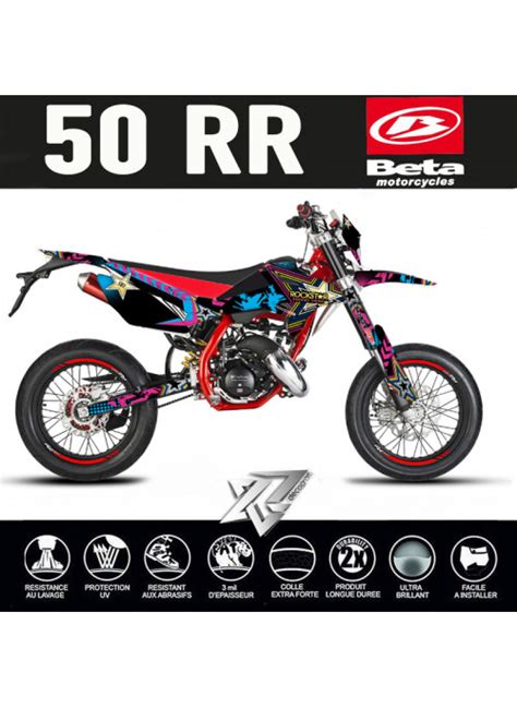 Xride vous propose des kits décos pieces pour motos beta 50RR 125 250