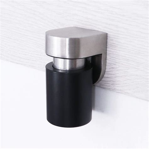 Cylindrical Floor Mount Door Stop Stainless Steel Heavy Duty Magnetic