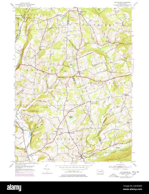 USGS TOPO Map Pennsylvania PA Stillwater 222030 1954 24000 Restoration ...