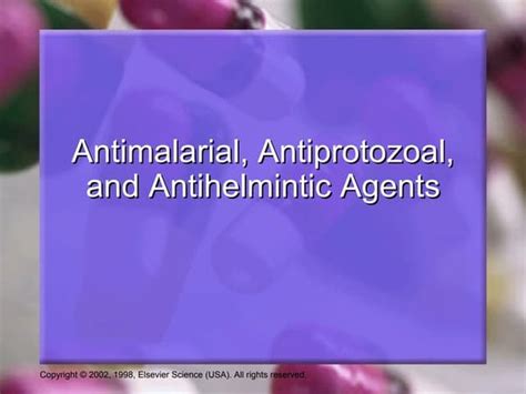 Antiprotozoal Drugs Classificationmechanism Of Action Uses And Adver