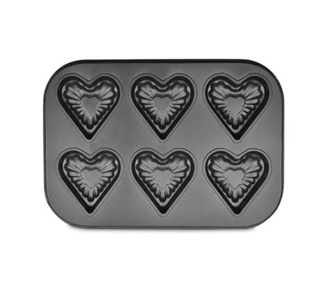 the Fluted 6-Cavity Non-Stick Pan, Heart Shape best Cake Pans products ~ Colanders & Food ...