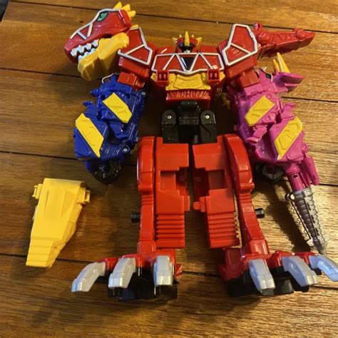 Power Rangers Dino Charge Megazord Red Deluxe T Rex Zord Builder Bandai